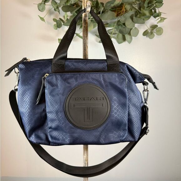 Tahari Nylon Lightweight Crossbody Satchel Bag - Picture 1 of 9